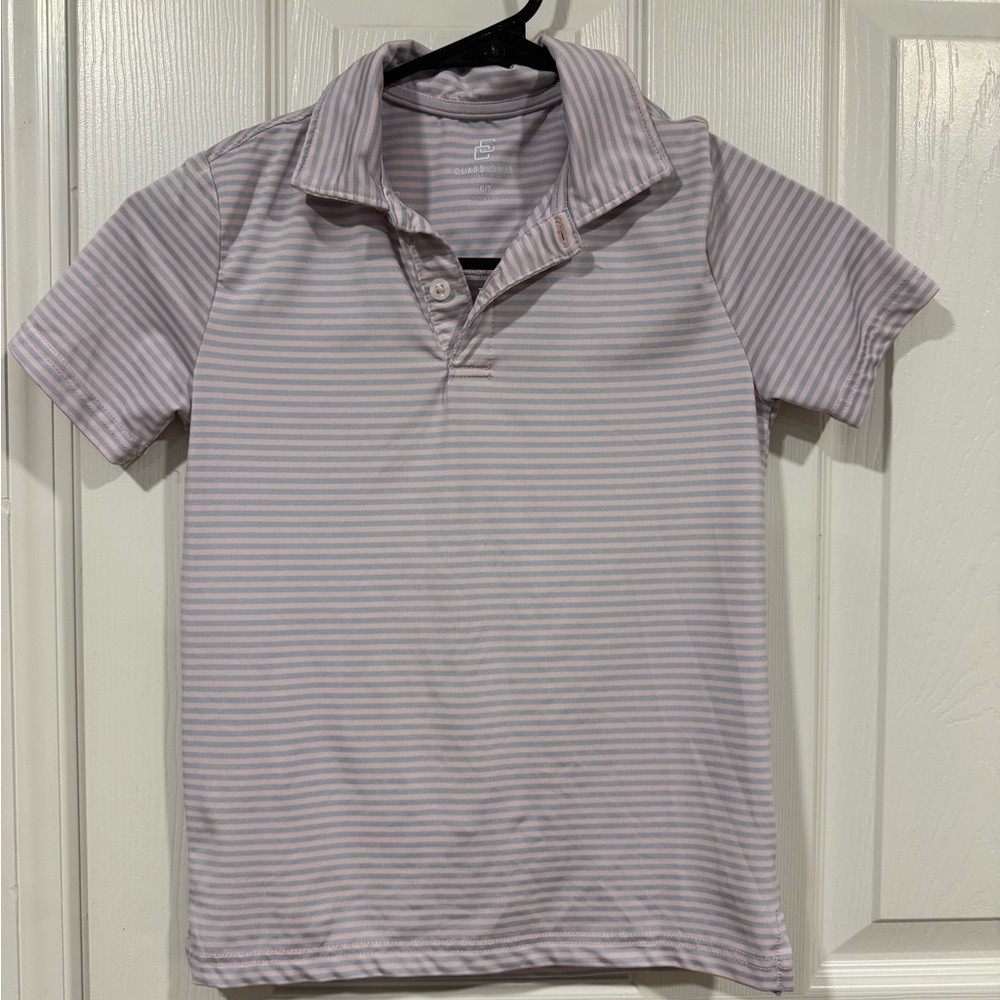 Class Club Kids Polo Shirt - Light Purple and pink